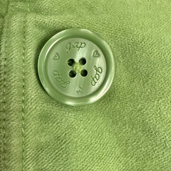 Gap Kids Blazer Double Breasted Jacket Granola Girl Boho Size 8 Green - Picture 4 of 11